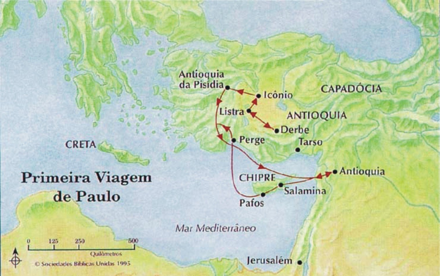 Primeira Viagem Missionária de Paulo - Atos 13